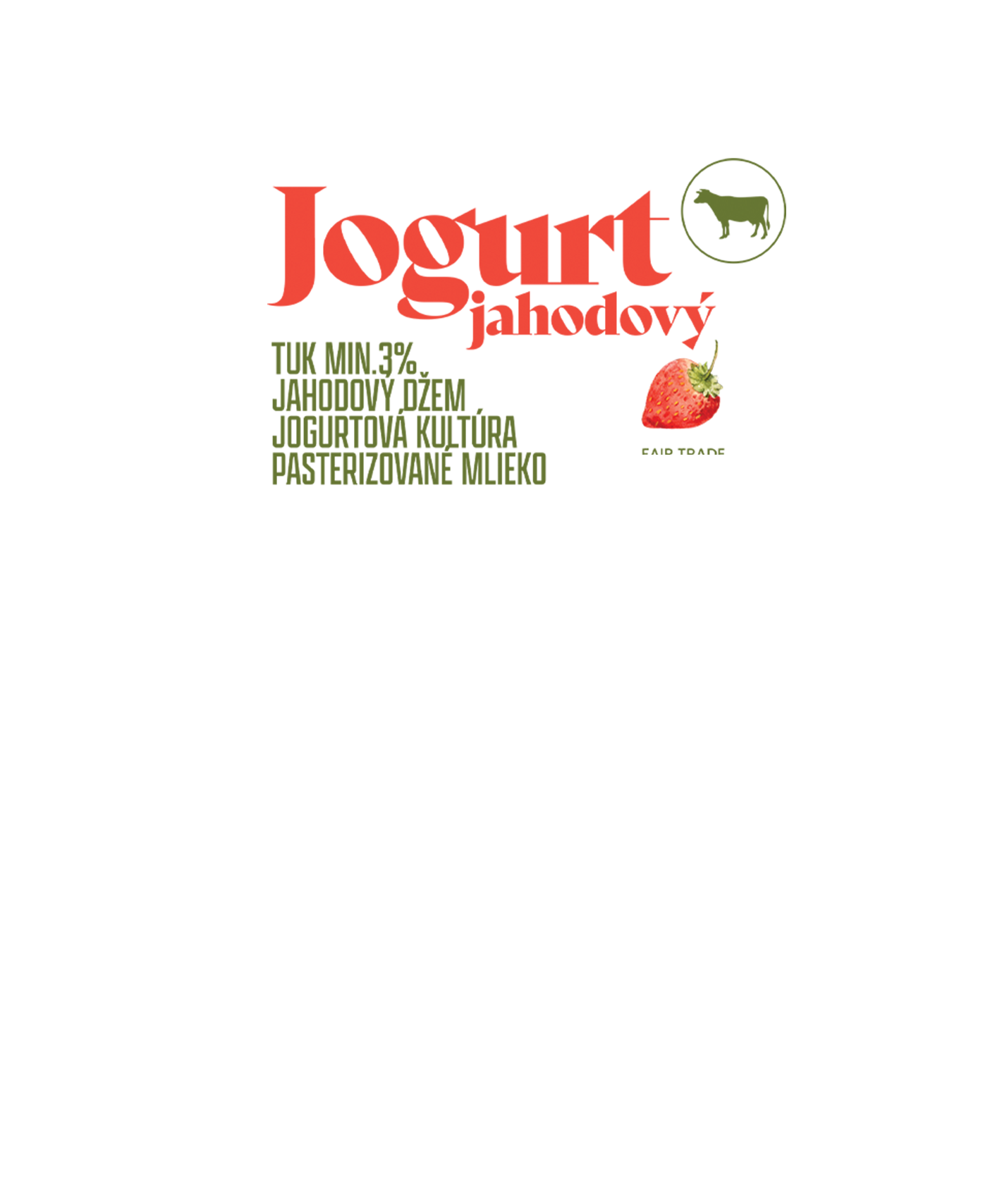 Jogurt s príchuťou jahoda veľký 480g